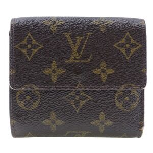 Louis Vuitton Portefeuille Wallet Elise bifold double snap Monogram canvas